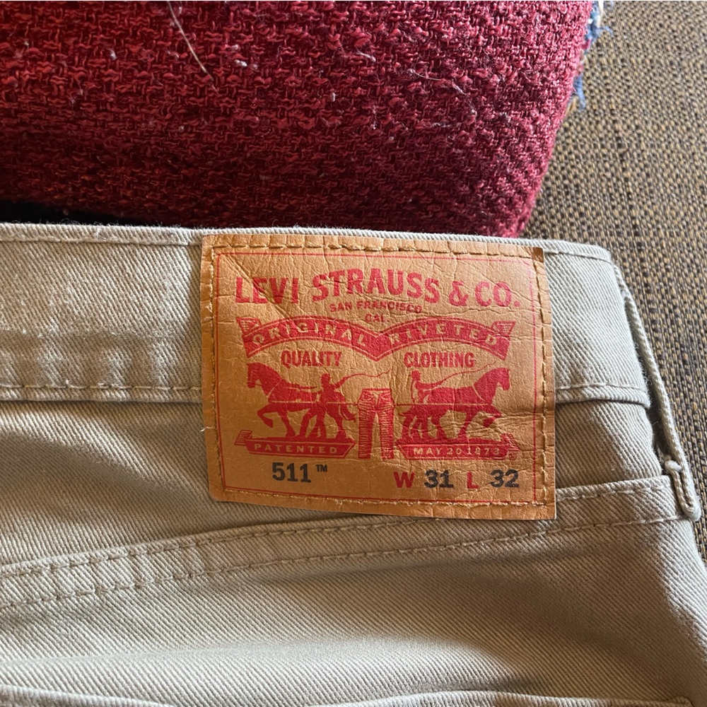 Levis 511 Tan Denim Jeans